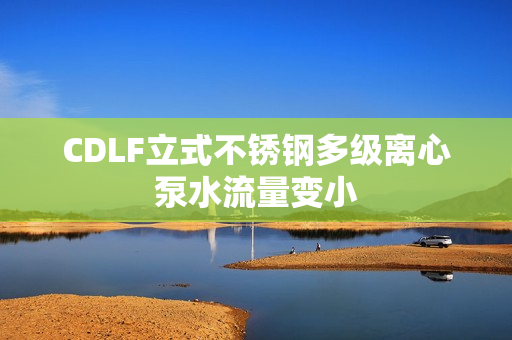 CDLF立式不銹鋼多級離心泵水流量變小